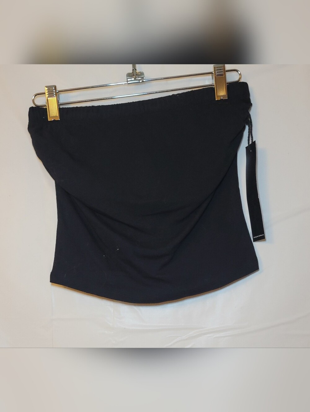Black Strapless Tube Top